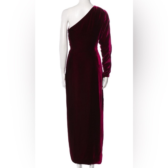 Ralph Lauren Collection Evening Gown Velvet Maxi Dress Runway 2011 One Shoulder - Picture 8 of 12